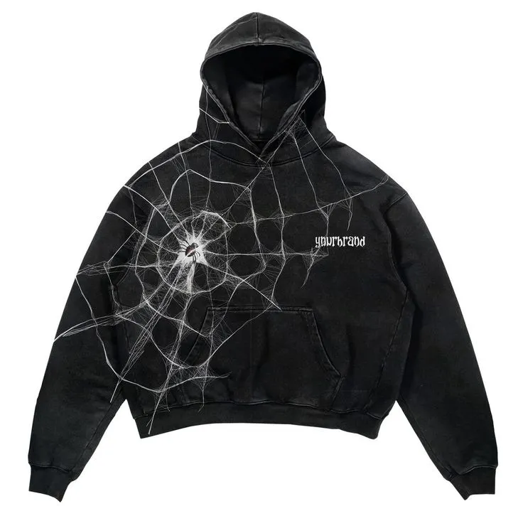 Spider black hoodie (S)