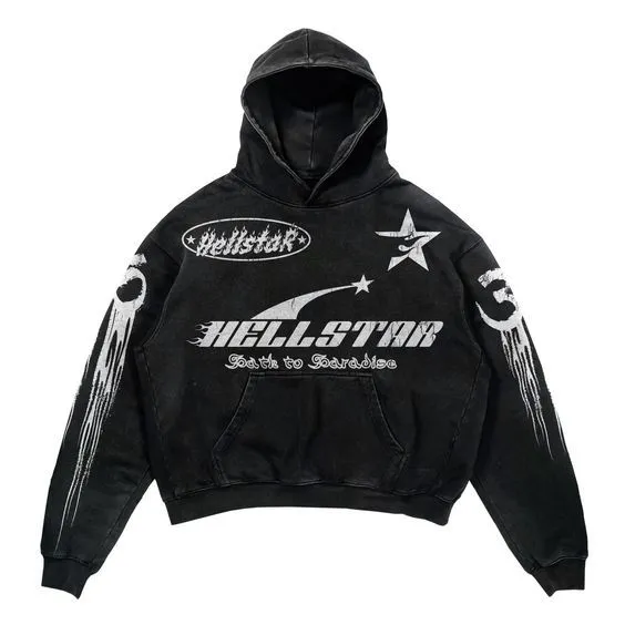 Hellstar black hoodie (S)